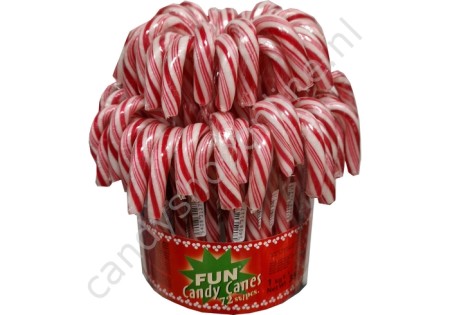 Fun Candy Canes Rood/Wit 14gr. 5pcs.