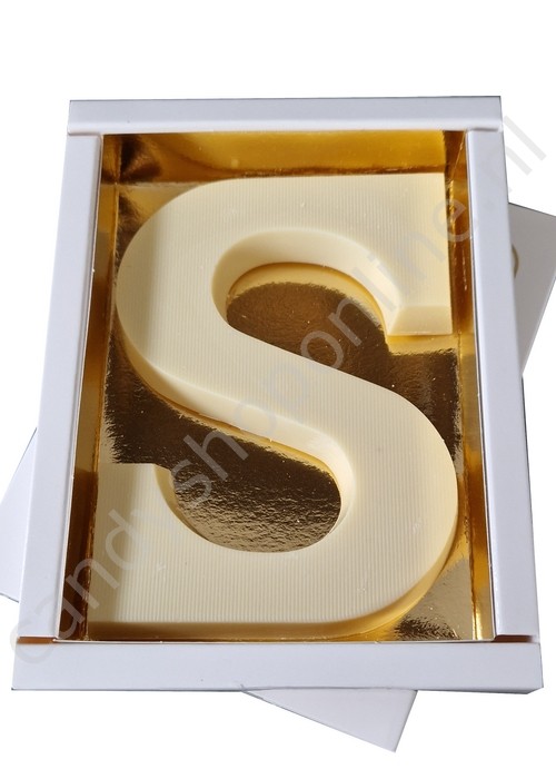 Tosca Chocoladeletter S wit 135 gram