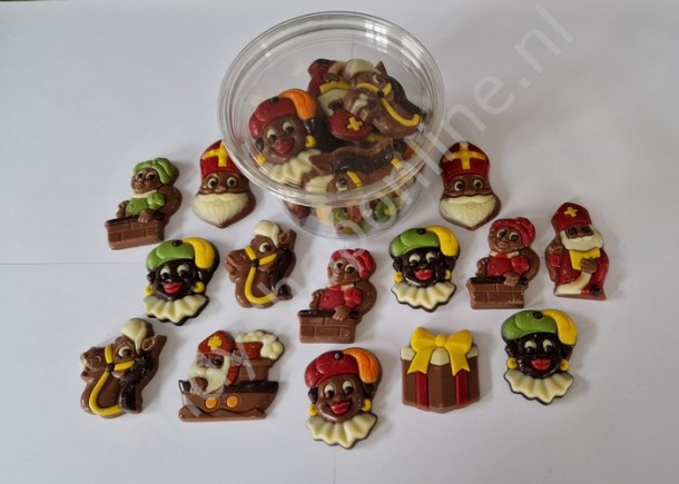 Martinez Sintchocolaatjes gemengd bakje 15stuks