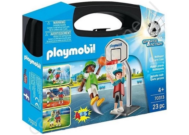 Playmobil Sports & Action 4 in 1 multisport koffer 20x25.. met snoepzak