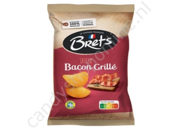 Brets Chips Gegrilde Bacon 125 gram