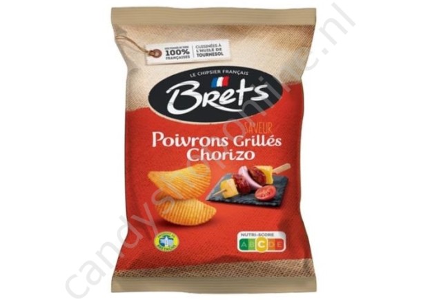 Brets Chips Geroosterde Paprika's Chorizo 125 gram