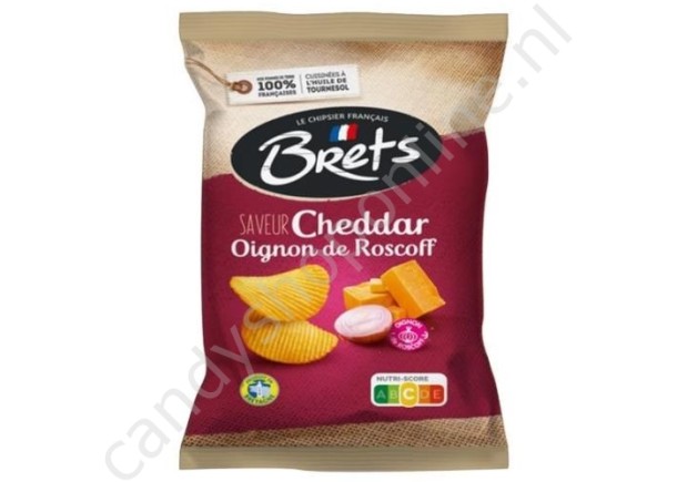 Brets Chips Kaas & Roscoff Ui 125 gram