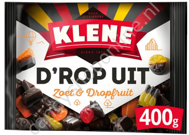 Klene D'rop Uit zoet & dropfruit 400gram