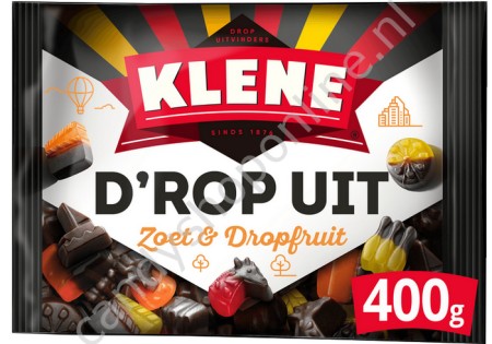 Klene D'rop Uit zoet & dropfruit 400gram