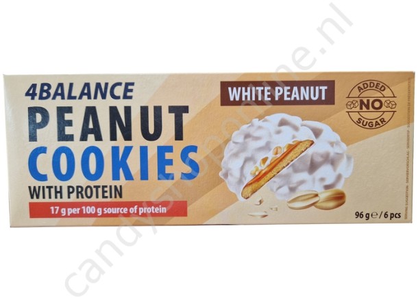 American Bakery White Peanut Cookies with Protein 96gr.