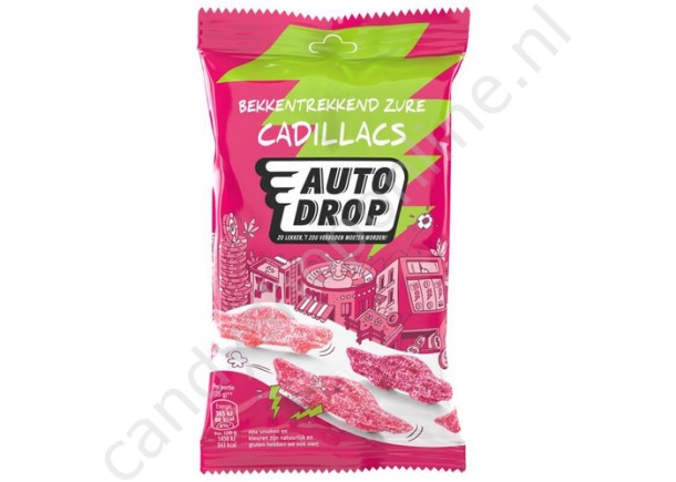 Autodrop Bekkentrekkend Zure Cadillacs snackpack 85 gram.