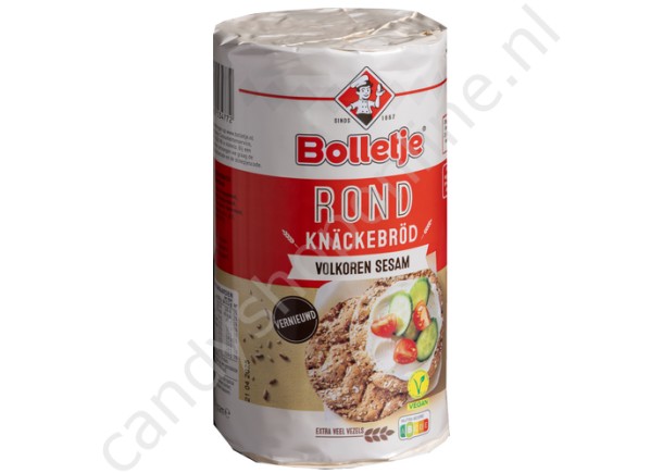 Bolletje Knackebrod Rond Volkoren Sesam 250gr.