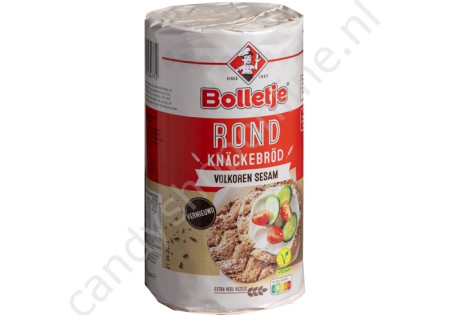 Bolletje Knackebrod Rond Volkoren Sesam 250gr.