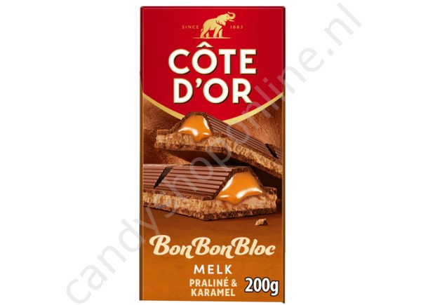 Côte d'Or BonBonBloc Melk Praliné & Karamel 200gr.
