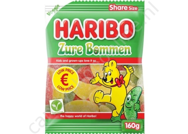 Haribo Zure Bommen 160 gram