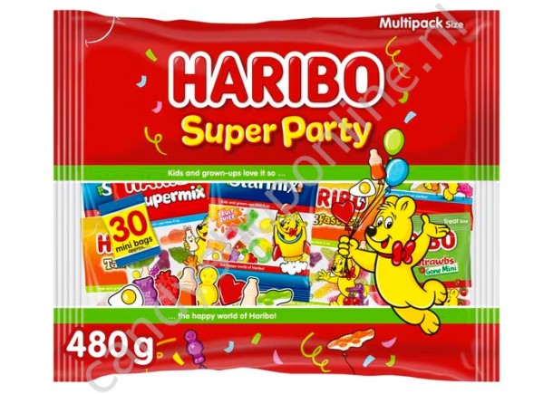Haribo Super Party Multipack (30pcs) 480 gram