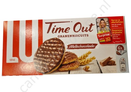 Lu Time Out Ganenbiscuits Melkchocolade 171 gram