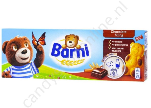 Barni Bears Sponge Cake with Cacao filling 5pcs. 150gr.