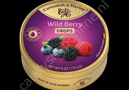 Cavendish & Harvey Wild Berry Drops with real Fruit Juice 175gr.