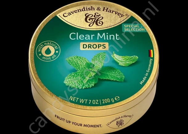 Cavendish & Harvey Clear Mint Drops with natural Eucalyptus oil 200gr.