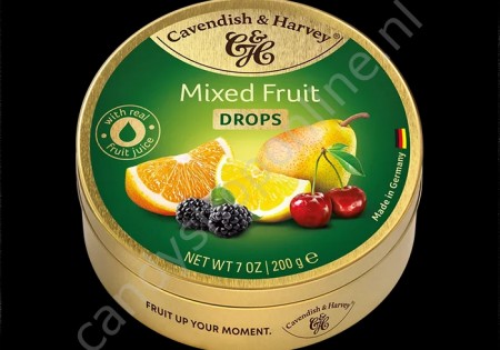 Cavendish & Harvey Mixed Fruit Drops with real Fruit Juice 200gr.