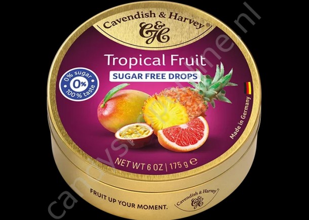 Cavendish & Harvey Tropical Fruit Drops with real Fruit Juice 175gr. SV