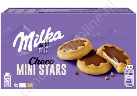 Milka Choco Mini Stars 4x6st.150 gram