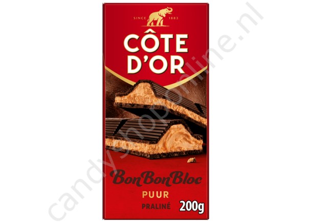Cote d'Or Bonbonbloc Puur praliné 200gr.