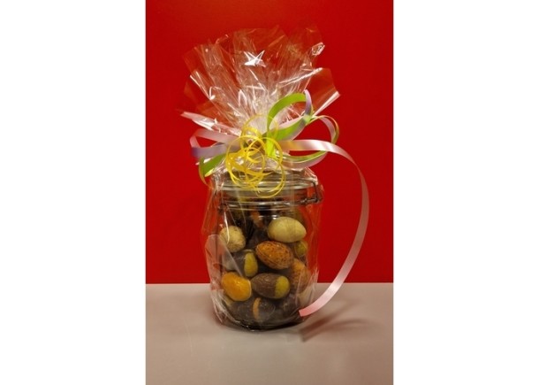 Tosca Bonboneieren gemengd in glazen weckpot 29 stuks ±600gr.