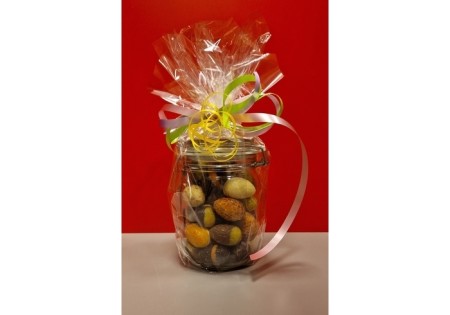 Tosca Bonboneieren gemengd in glazen weckpot 32 stuks ±620gr.