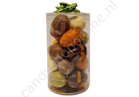 Tosca Bonboneieren gemengd in doorzichtige koker 18 stuks ±370gr.