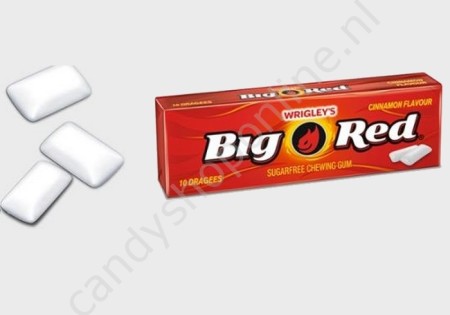 Wrigley's Big Red Cinnamon Chewing Gum 10pcs.