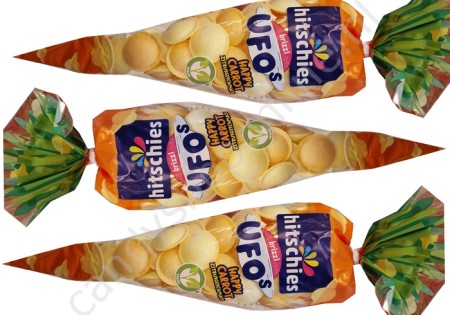 Hitschies brizzl Ufo's Happy Carrot Citrussmaak 75gr.