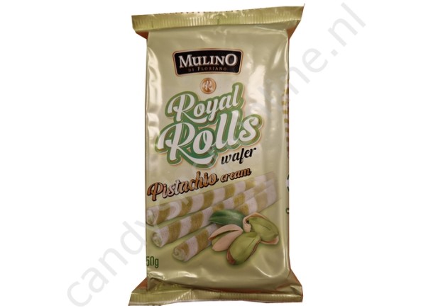 Mulino Royal Rolls wafer Pistachio cream 150gr.