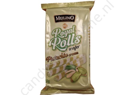Mulino Royal Rolls wafer Pistachio cream 150gr.