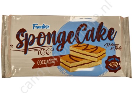 Fundiez Sponge Cake with Cocoa Flavoured Filling 180gr.