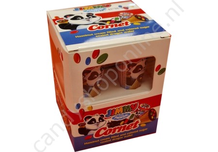 Jimmy the Panda Cornet Hazelnoot cream 4pcs. 100gr.