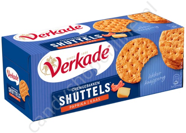 Verkade Ovengebakken Shuttels Paprika-Kaas 150gr.