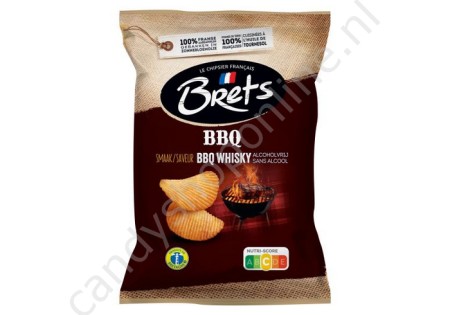 Brets Chips BBQ Whisky 125 gram