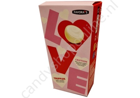 Favora's LOVE Truffle with White Chocolate and Vanilla 100gr.