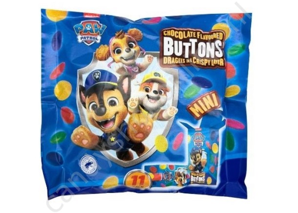 Paw Patrol Choco Buttons 11 boxes 158gr.