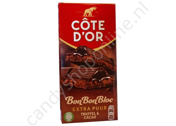 Cote d'Or bonbonbloc extra puur 190gr.
