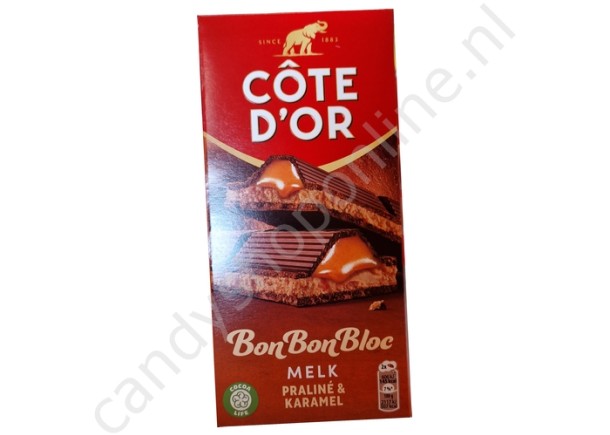 Côte d'Or BonBonBloc Melk Praliné & Karamel 200gr.