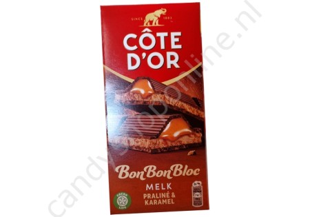 Côte d'Or BonBonBloc Melk Praliné & Karamel 200gr.