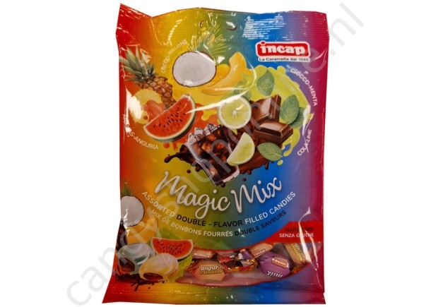 Incap Magic Mix (assorted double flavor filled candies) 200gr.