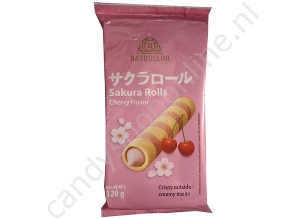 Bardollini Sakura Wafer Rolls Cherry flavour 120gr.