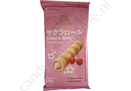 Bardollini Sakura Wafer Rolls Cherry flavour 120gr.