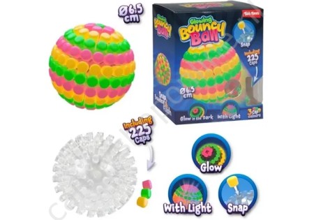 Fun Versier een Stuiterbal 6,5cm met licht met snoepzak