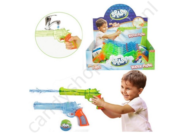 Splash Cowboy Waterpistool assorti 28cm met snoepzak