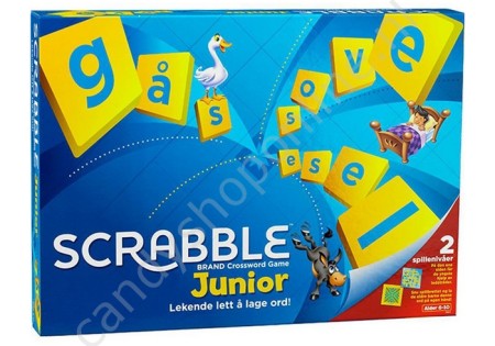 Scrabble Junior spel 27x37cm met snoepzak