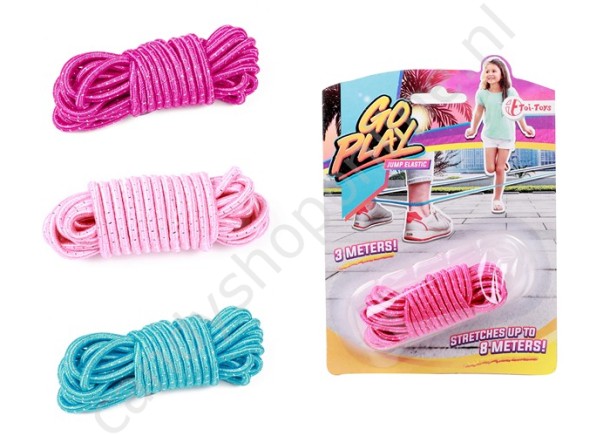  Go Play Spring Elastiek assorti 12x16cm met snoepzak