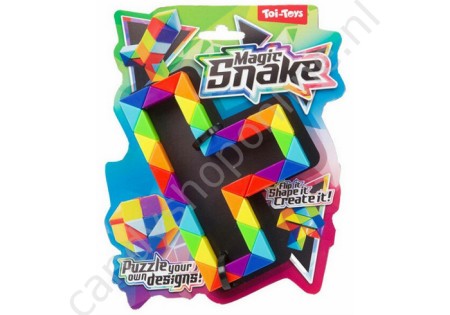  Fun Puzzel Color Magic Snake Fidget 14x18cm met snoepzak