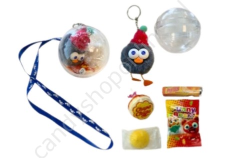 Snoepbal met Furry Keycord