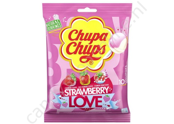 ChupaChups Strawberry Love 10pcs. 120gr.